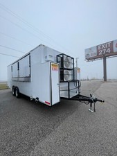NEW 2024 8X22 ENCLOSED CUSTOM CONCESSION MOBILE KITCHEN FOOD VENDING TRAILER