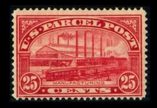 Q9 PARCEL POST 25c Carmine MANUFACTURING MNH $160 SEE PHOTOS Lot B-676