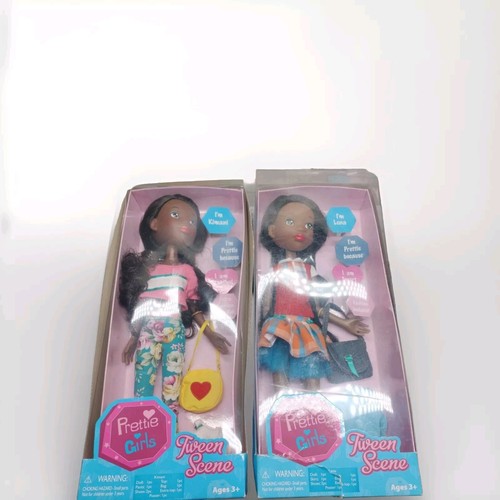 PRETTIE GIRLS PUPPE LENA UND KIMANI in BOX 15" TWEEN SCENE 2015