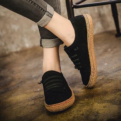 Suede Slip On Soft Loafers Lazy Casual Flat Fashion Shoes For Women Girl Q