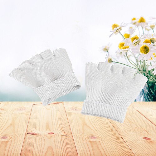 1 Pair Women's Five Toe Socks Gel Heelless Boat Socks SPA Socks(White One Size) - Picture 3 of 11
