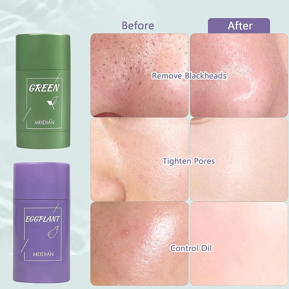 Green Tea Mask Stick lackhead Remover Moisturizing Face masks Deep Cleansing - image 2 of 4