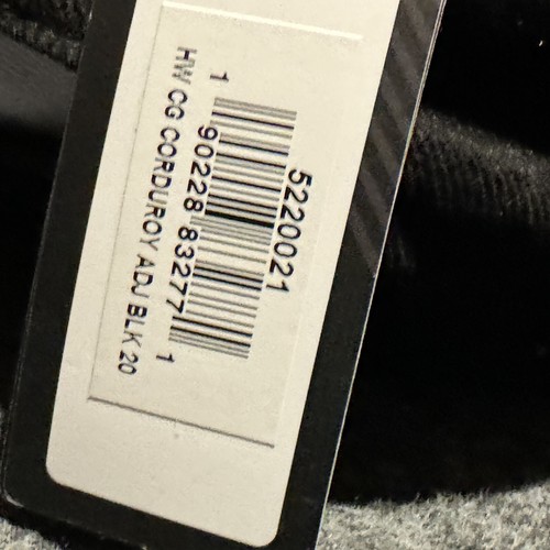 Callaway schwarz Cord Performace Serie Druckknopflasche Golfmütze Kappe verstellbar Neu mit Etikett - Bild 5 von 7