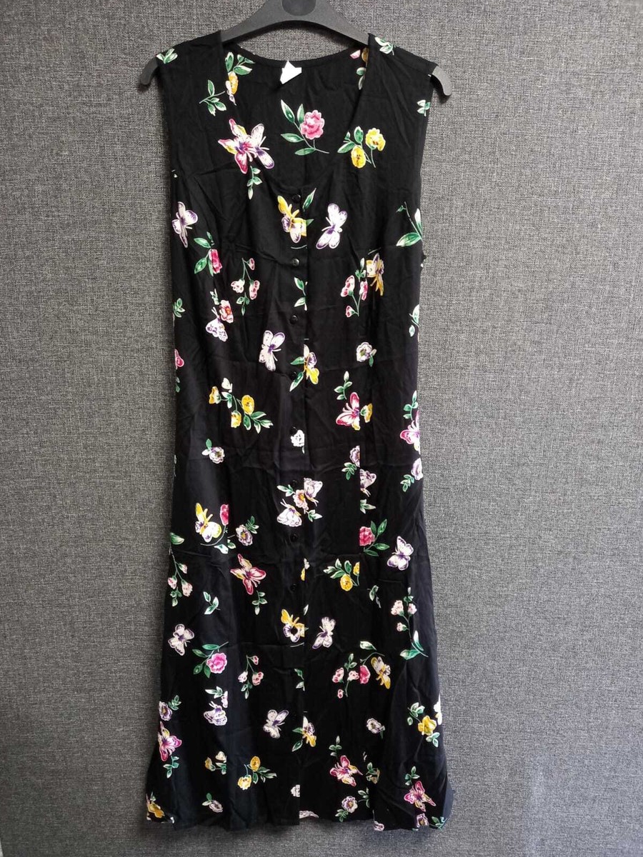 Black butterfly dresses uk sales