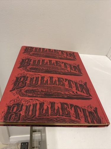 THE BULLETIN BOOK: A SELECTION FROM THE 60'S 1st Edition HC Book RED - Picture 15 of 16