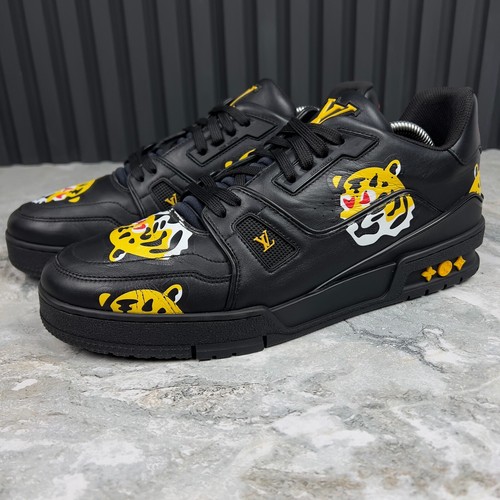 Louis Vuitton Nigo Trainer LV Tiger Sneaker Monogram Black 8.5 LV 9.5 US 42.5EUR - Picture 14 of 24