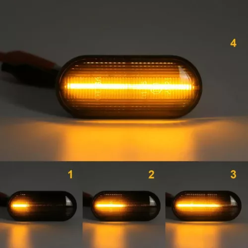 Dynamic LED Side repeater Indicator lights Smoked for VW Up! 2012-2016 - Picture 1 of 11
