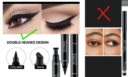 Eyeliner Eye Stamp Winged Liquid Makeup Waterproof Wing Cat Liner Tool Black - Imagen 2 de 2