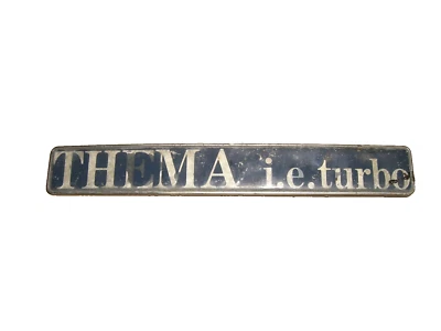Emblem Heckklappe Trunk Badge Lancia Thema Turbodiesel turbo i.e. - Bild 1 von 2
