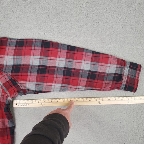 Duluth Trading Co Flanellhemd Herren XLT XL Tall rot kariert - Bild 9 von 13