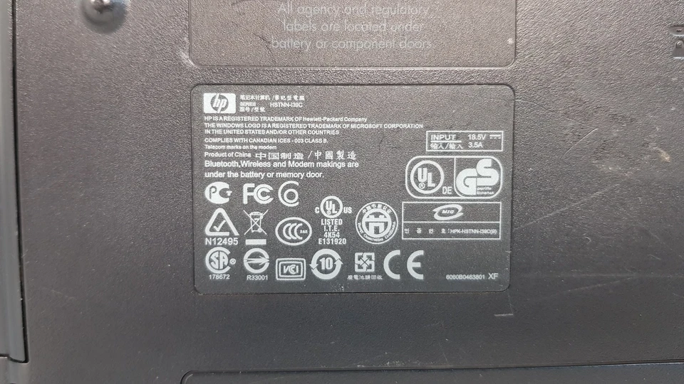 HP Compaq 6720s 15.4" Laptop 1.60 Ghz Intel Core 2 Duo T5470 1GB No HDD - Image 4 of 4