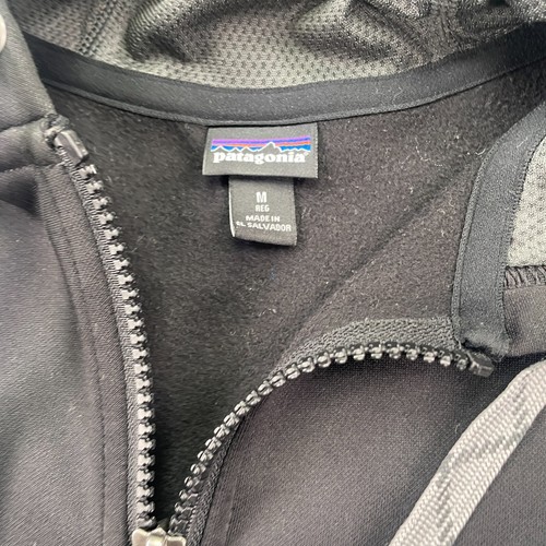Sudadera con Capucha Patagonia Para Hombre Mediana Negra 73 Logo PolyCycle Cremallera Completa Sudadera - Imagen 7 de 17