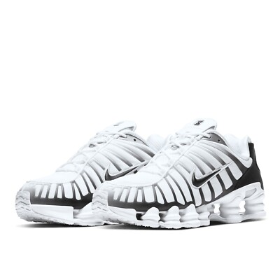 Nike Shox TL Mens White Platinum Sports Sneaker AV3595-102