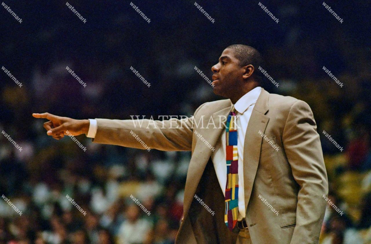 EX608 Magic Johnson Los Angeles Lakers Coach 8x10 11x14 16x20 Photo | eBay