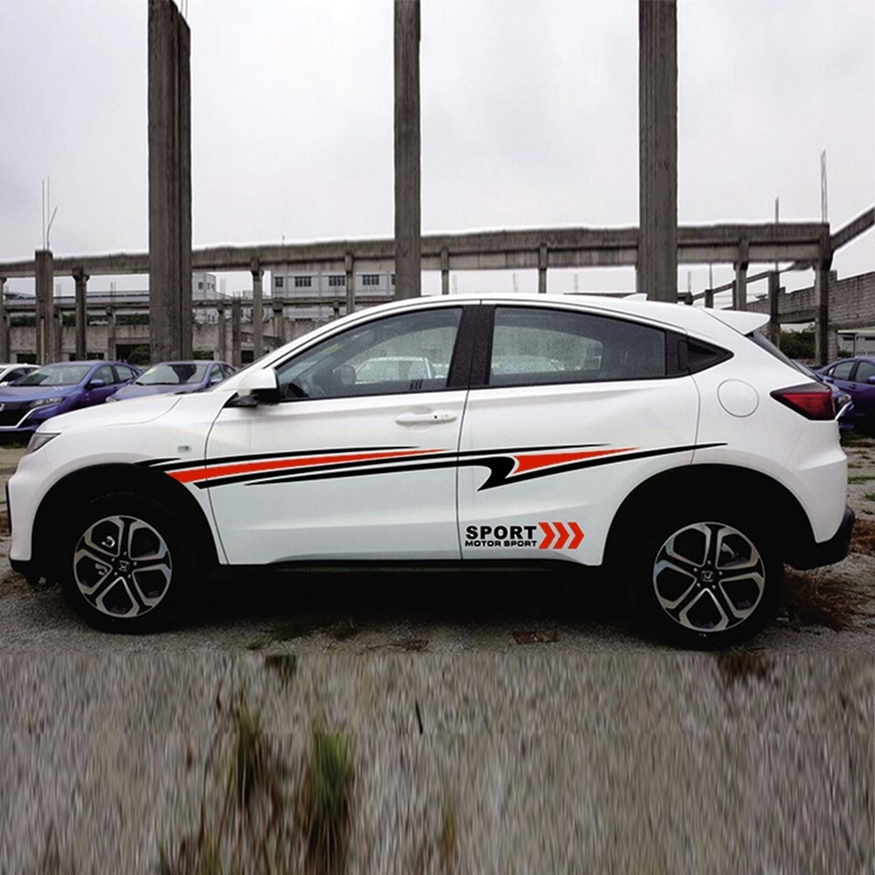 2X Car SUV Vinyl Graphic AUTO Body Sticker Side Decal Stripe DIY Decals