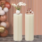 Centerpiece Stands Columns Display with Acrylic Lid Self-adhesive Strip Design