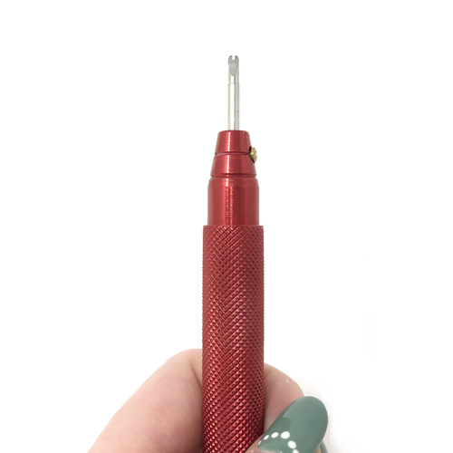 Watch Repair Tool Spring Bar Strong Silver Knobs & Extra Pin Provided Bench- Red - Picture 3 of 5