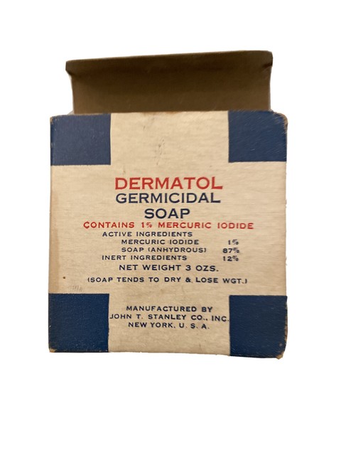 Vintage Dermatol Germicidal Soap original Box & Soap John ... Vintage Dermatol Germicidal Soap original Box & Soap John ...