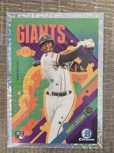 2024 Bowman Chrome Ascensions Mojo Refractor Marco Luciano RC BA-21 Giants Mega