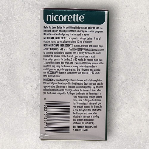 Nicorette+Inhaler+Stop+Smoking+Aid+Refill+Pack++42+Pieces for sale