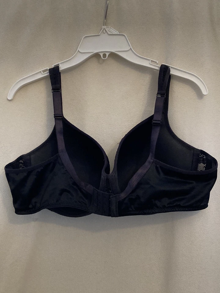 Sutiã Avenue Body preto sobreposição de renda acolchoado UW tamanho 44 D - Imagem 2 de 4