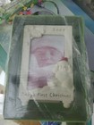 Dept 56 Snowbabies 2007 Baby'S First Christmas F Porcelain Frame 68394