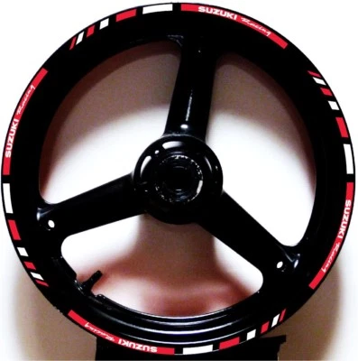 CGD GRAPHICS CUSTOM GP RIM STRIPE WHEEL DECAL TAPE STICKER SUZUKI Racing GSX S750 S750Z S1000