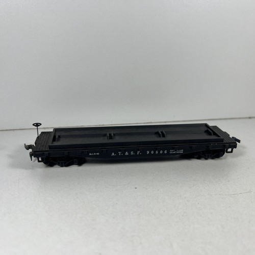 Mantua HO Santa Fe 40’ Skid Flat ATSF 90806 Freight Train Car 231 - Picture 3 of 9