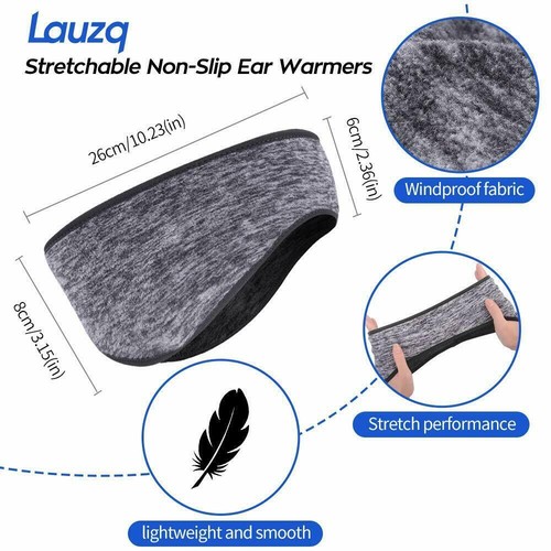 Ear Warmer Headband/Winter/Cold Weather Ear Muffs Fleece Ear Cover for Men Women - Picture 7 of 16
