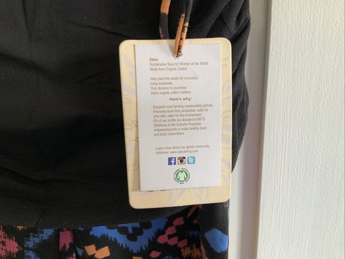 Organic Cotton Stretch Bell Pant With Attached Skirt Medium - Picture 3 of 3