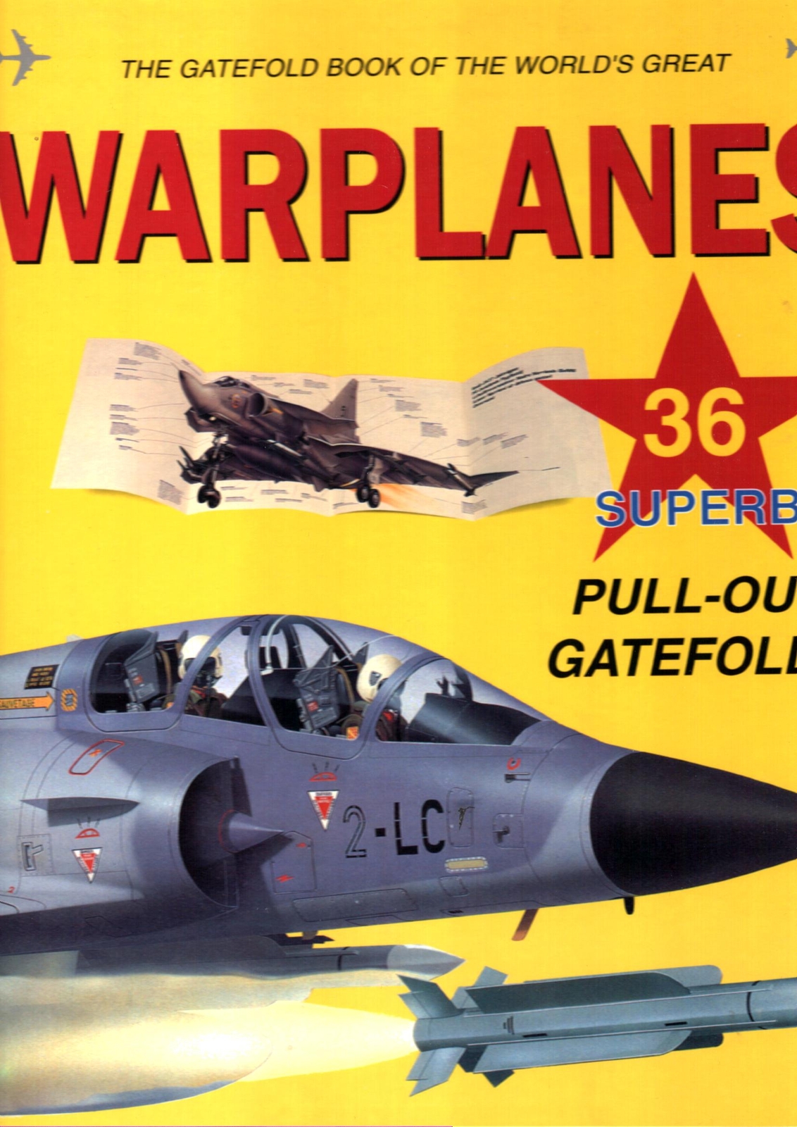 Vintage Warplane Fold-Out Posters Featuring Tomcat, Mig, Phantom, SR-71, A-10 & More