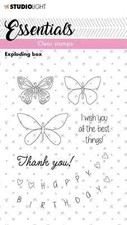 Studio Light Essentials Clear Stamps Exploding Box - Happy Birthday, Thank-you