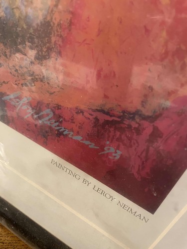 LeRoy Neiman Frank Sinatra Duets Lithograph Print Framed Matted Double 26x25 - Picture 3 of 3