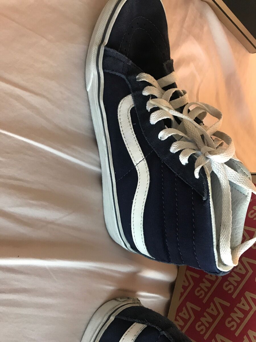 Vans sk8 hi slim true white top