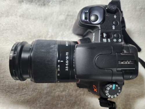 Sony A300 Camera Black 18-70 Zoom Lens Camera Bag Instruction Manual Charger - Picture 7 of 24