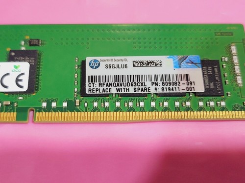 809082-091 GENUINE HP 16GB (1X16GB) 1RX4 PC4-2400T MEMORY 805349-B21 819411-001 - Picture 2 of 4