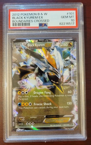PSA 10 GEM MINT Pokemon Black Kyurem EX Boundaries Crossed Ultra Rare #101