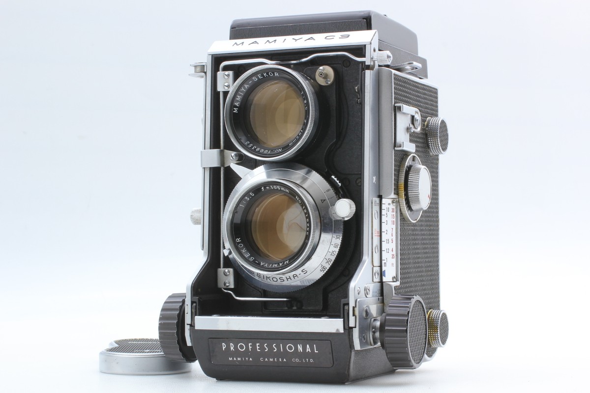 Near MINT] Mamiya C3 Pro TLR 6x6 Film Camera Sekor 105mm f3.5 Lens