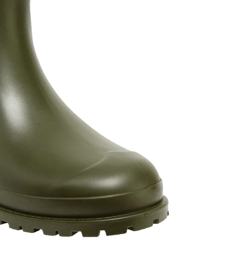 Saint Laurent 女式绿色节日装饰橡胶雨靴鞋 - Gr... — 第 3/4 张图片