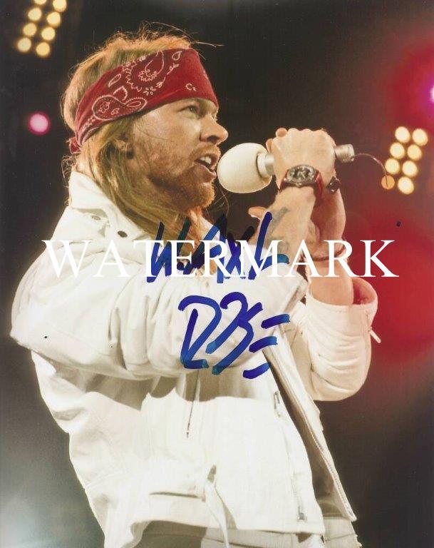 REPRINT - AXL ROSE Signed Guns N Roses Singer 8 x 10 Glossy Photo