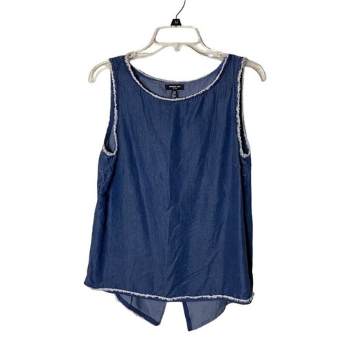 NWOT Kenneth Cole New York Women’s Denim Blouse - Picture 1 of 7