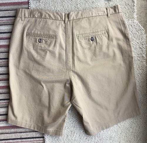 BNWT FRONT ROW & Co. BEIGE COTTON CHINO SHORTS Size 18 - Picture 4 of 4