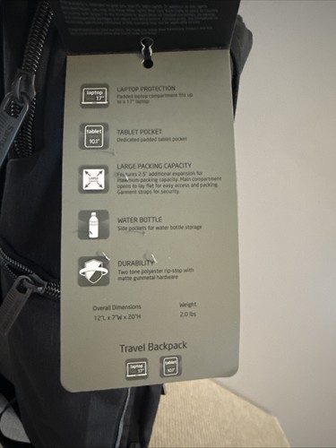 Samsonite Modern Utility Travel Backpack, Charcoal Heather 🧿 - Picture 4 of 4