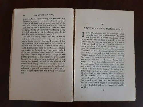 RARE* The Story of Paul as Told by Himself by Edward Leigh Pell - 1920 Illus. HC - Picture 9 of 12