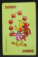 1981 General Mills Cereal Card Game Fish Sonny Card