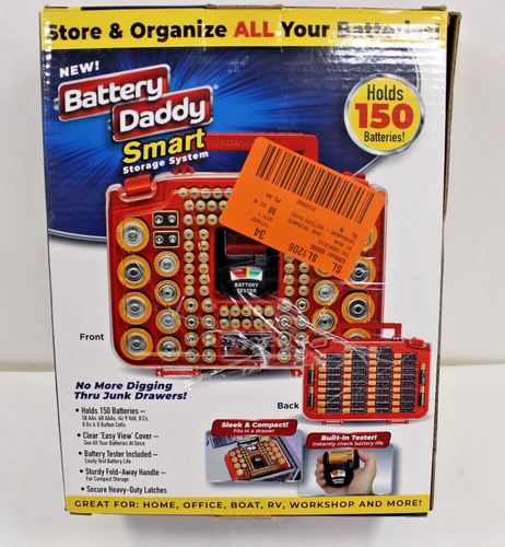 Battery Daddy Smart Storage System Organizer Case Double Sided 150 Capacity - Picture 5 of 5
