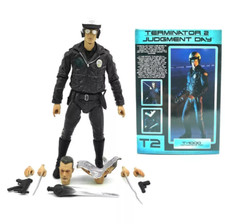 NECA Terminator 2: Judgement Day T-1000 Motorcycle Cop Action Figure Model Toy