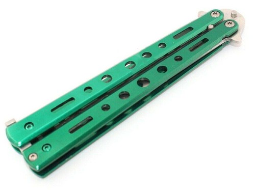 Metal Butterfly Trainer Balisong Practice Tool Steel Novelty Fidget Toy - Picture 9 of 14