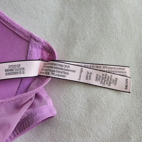 Victoria's Secret Push-up-BH Größe 34C Lavendel Dream Angels Frontverschluss - Bild 6 von 11