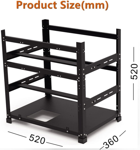 Mining Rig Frame for 12GPU, Steel Open Air Miner Mining Frame Rig Case, Support - Picture 7 of 12